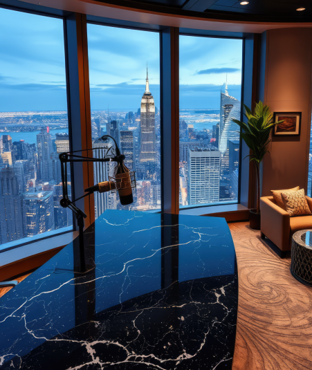 Upscale Modern Interior Window view